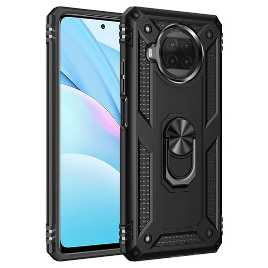 For Xiaomi Mi 10T Lite 5G Shockproof TPU + PC Protective Case with 360 Degree Rotating Holder(Black) by buy2fix