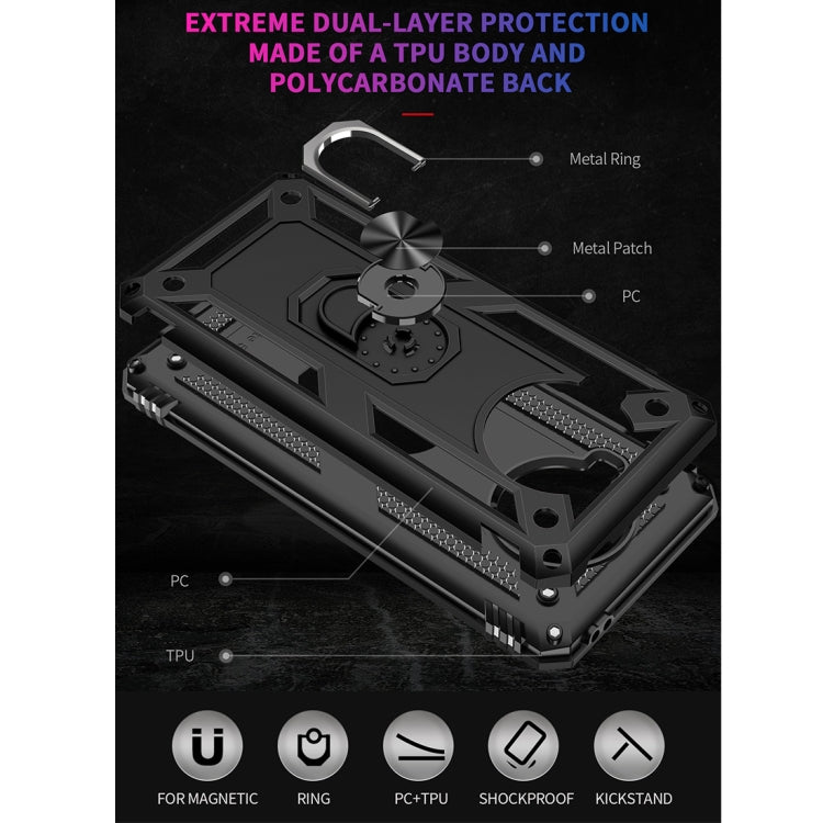 For Xiaomi Mi 10T Lite 5G Shockproof TPU + PC Protective Case with 360 Degree Rotating Holder(Black) - Xiaomi Cases by buy2fix | Online Shopping UK | buy2fix