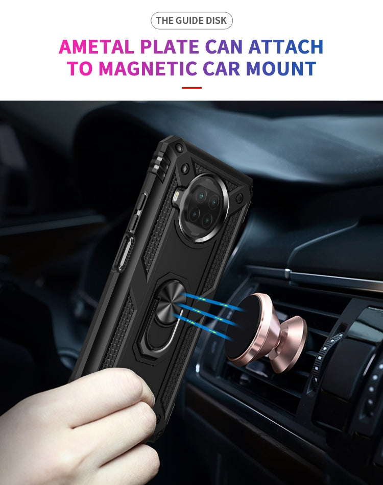 For Xiaomi Mi 10T Lite 5G Shockproof TPU + PC Protective Case with 360 Degree Rotating Holder(Black) - Xiaomi Cases by buy2fix | Online Shopping UK | buy2fix