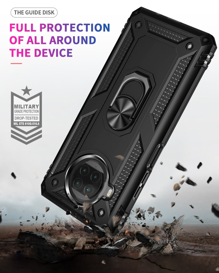 For Xiaomi Mi 10T Lite 5G Shockproof TPU + PC Protective Case with 360 Degree Rotating Holder(Black) - Xiaomi Cases by buy2fix | Online Shopping UK | buy2fix