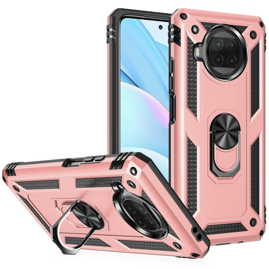 For Xiaomi Mi 10T Lite 5G Shockproof TPU + PC Protective Case with 360 Degree Rotating Holder(Rose Gold) - Xiaomi Cases by buy2fix | Online Shopping UK | buy2fix