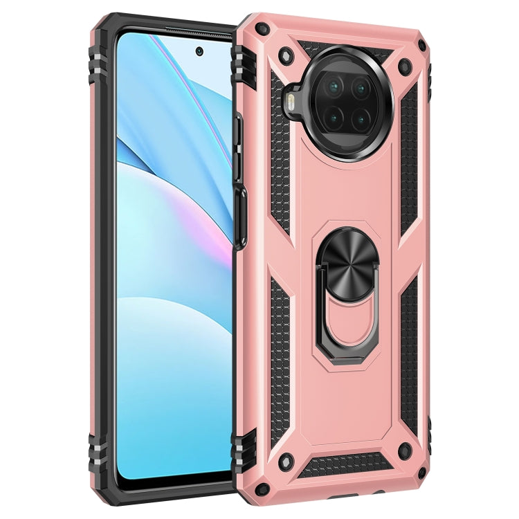 For Xiaomi Mi 10T Lite 5G Shockproof TPU + PC Protective Case with 360 Degree Rotating Holder(Rose Gold) - Xiaomi Cases by buy2fix | Online Shopping UK | buy2fix