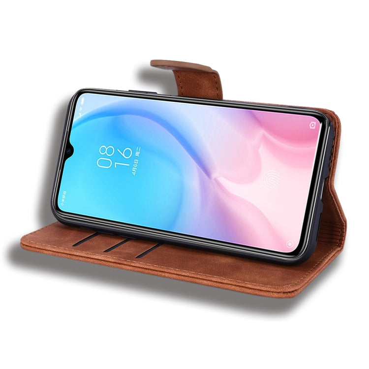 For Xiaomi Mi CC9e / Mi A3 Calf Pattern Mandala Double Folding Design Embossed Leather Case with Wallet & Holder & Card Slots(Brown) - Xiaomi Cases by buy2fix | Online Shopping UK | buy2fix