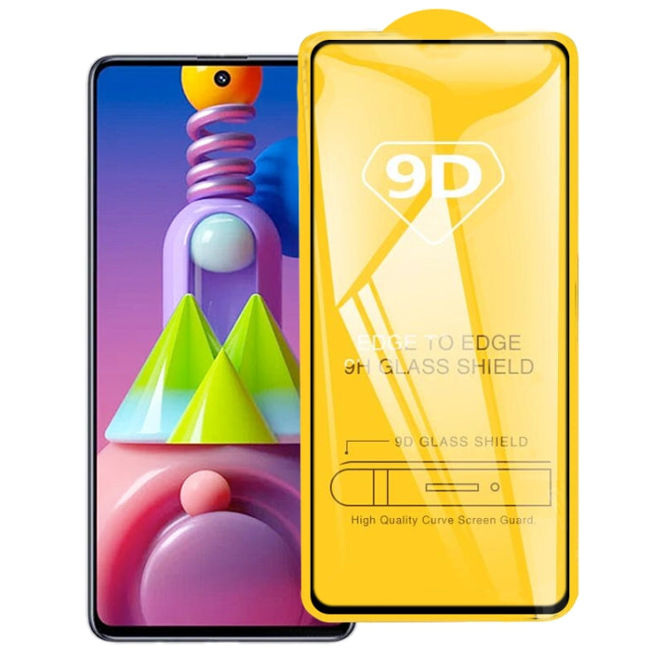 For Samsung Galaxy M51 9D Full Glue Full Screen Tempered Glass Film - Galaxy Tempered Glass by buy2fix | Online Shopping UK | buy2fix
