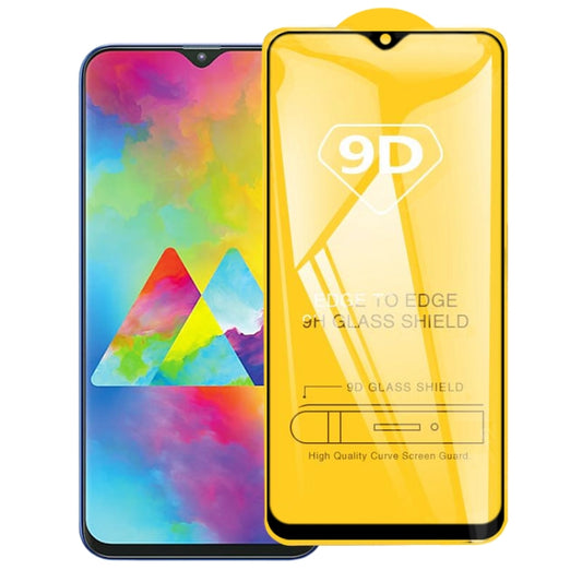 For Samsung Galaxy M20 9D Full Glue Full Screen Tempered Glass Film - Galaxy Tempered Glass by buy2fix | Online Shopping UK | buy2fix