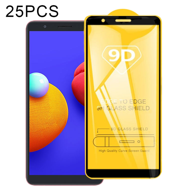 For Samsung Galaxy A01 Core 25 PCS 9D Full Glue Full Screen Tempered Glass Film - Galaxy Tempered Glass by buy2fix | Online Shopping UK | buy2fix