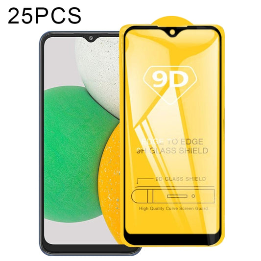 For Samsung Galaxy A03 Core 25 PCS 9D Full Glue Full Screen Tempered Glass Film - Galaxy Tempered Glass by buy2fix | Online Shopping UK | buy2fix