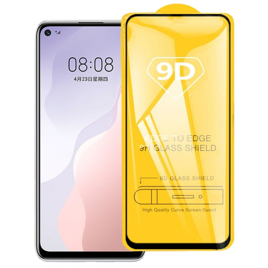 For Huawei Nova 7 SE 9D Full Glue Full Screen Tempered Glass Film - Huawei Tempered Glass by buy2fix | Online Shopping UK | buy2fix