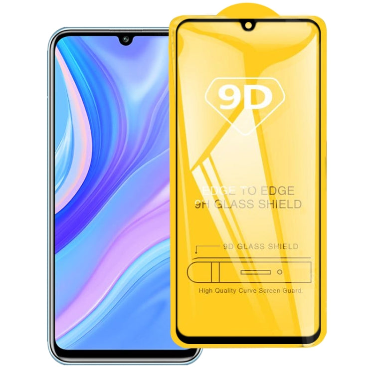 For Huawei Y8p 9D Full Glue Full Screen Tempered Glass Film - Huawei Tempered Glass by buy2fix | Online Shopping UK | buy2fix
