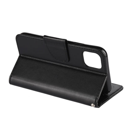 For iPhone 11 Pro Butterfly Flower Pattern Horizontal Flip Leather Case with Holder & Card Slots & Wallet(Black) - iPhone 11 Pro Cases by buy2fix | Online Shopping UK | buy2fix