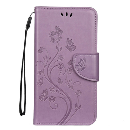 For iPhone 11 Pro Butterfly Flower Pattern Horizontal Flip Leather Case with Holder & Card Slots & Wallet(Light Purple) - iPhone 11 Pro Cases by buy2fix | Online Shopping UK | buy2fix