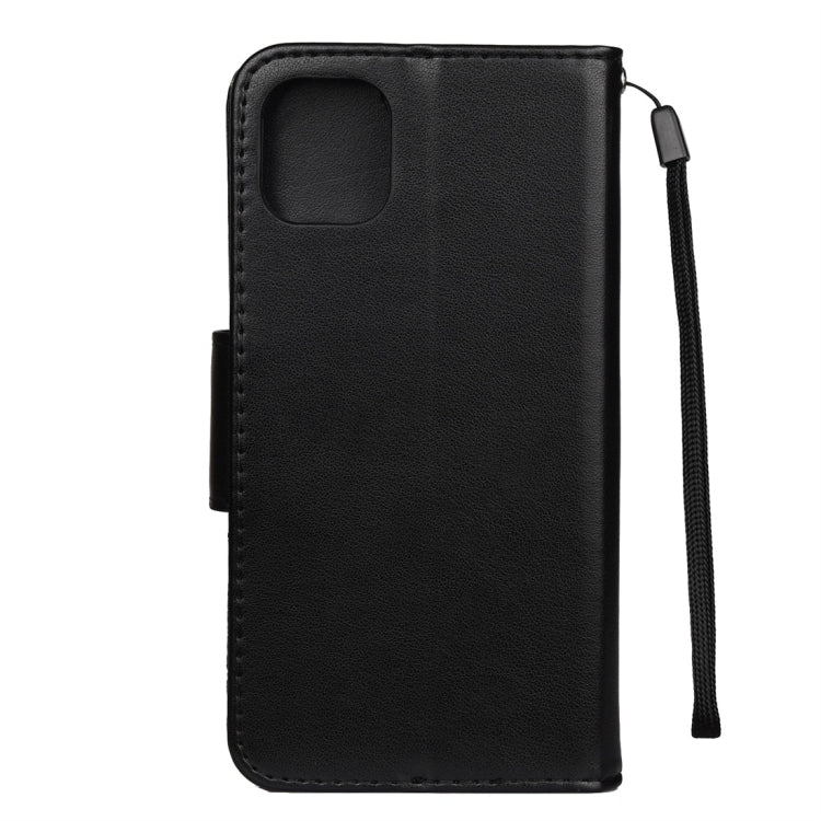 For iPhone 11 Butterfly Flower Pattern Horizontal Flip Leather Case with Holder & Card Slots & Wallet(Black) - iPhone 11 Cases by buy2fix | Online Shopping UK | buy2fix