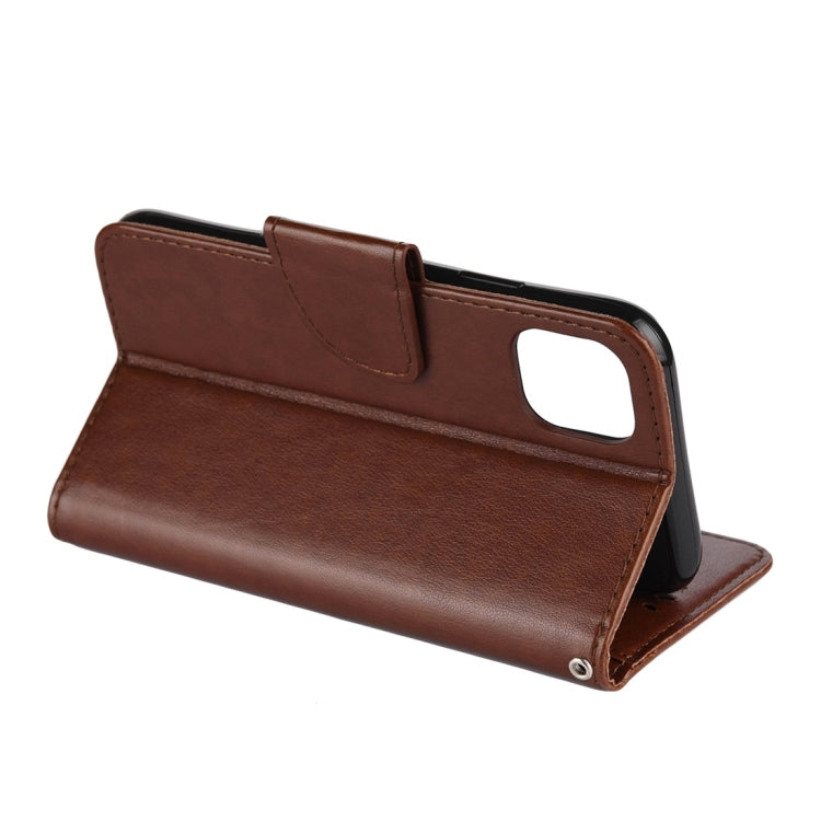 For iPhone 11 Butterfly Flower Pattern Horizontal Flip Leather Case with Holder & Card Slots & Wallet(Brown) - iPhone 11 Cases by buy2fix | Online Shopping UK | buy2fix
