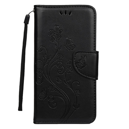 For iPhone 11 Pro Max Butterfly Flower Pattern Horizontal Flip Leather Case with Holder & Card Slots & Wallet(Black) - iPhone 11 Pro Max Cases by buy2fix | Online Shopping UK | buy2fix