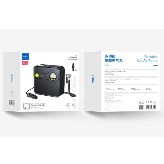 Rock Multi-function Portable LED Digital Display Car Air Pump - Inflatable Pump by ROCK | Online Shopping UK | buy2fix
