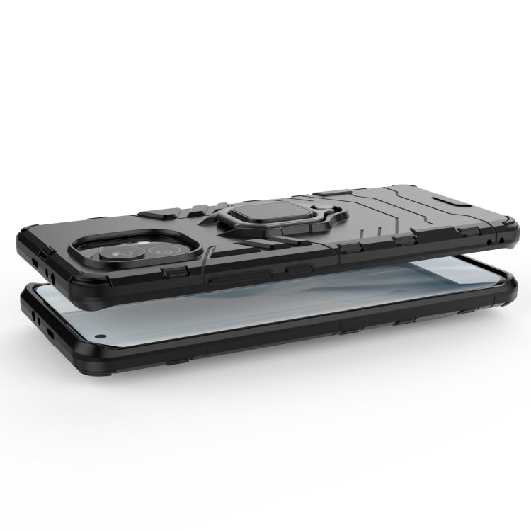 For Xiaomi Mi 11 PC + TPU Shockproof Protective Case with Magnetic Ring Holder(Navy Blue) - Xiaomi Cases by buy2fix | Online Shopping UK | buy2fix