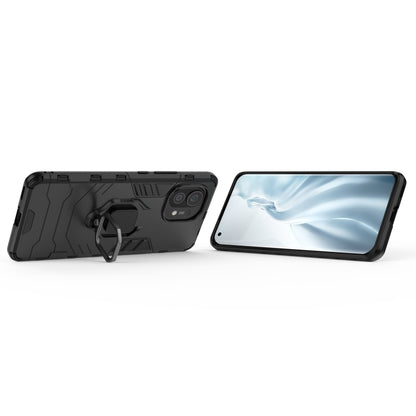 For Xiaomi Mi 11 PC + TPU Shockproof Protective Case with Magnetic Ring Holder(Black) - Xiaomi Cases by buy2fix | Online Shopping UK | buy2fix