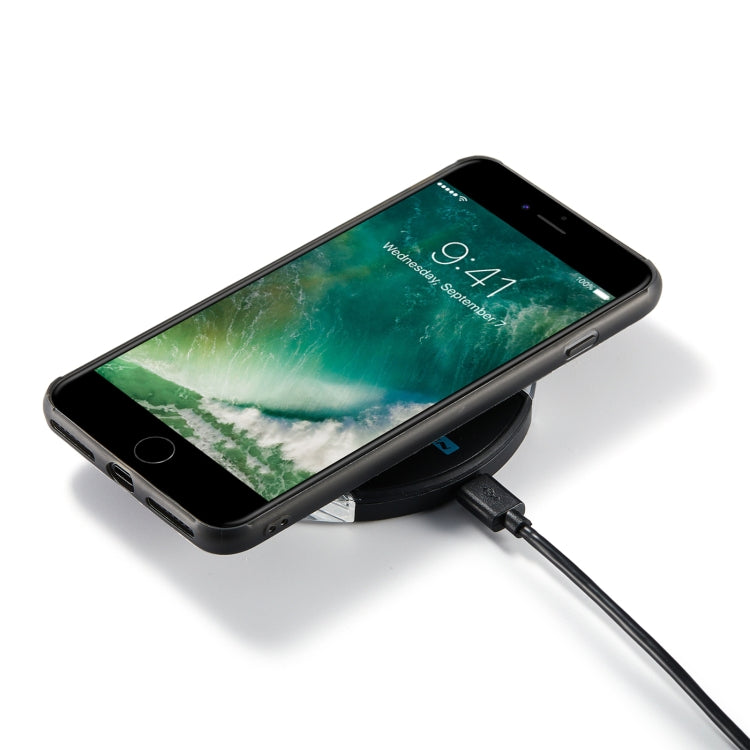 For iPhone SE 2022 / SE 2020 / 8 / 7 JEEHOOD Retro Magnetic Detachable Protective Case with Wallet & Card Slot & Holder(Black) - iPhone SE 2022 / 2020 / 8 / 7 Cases by buy2fix | Online Shopping UK | buy2fix