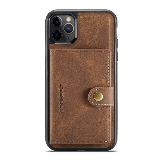 For iPhone 11 Pro Max JEEHOOD Retro Magnetic Detachable Protective Case with Wallet & Card Slot & Holder (Brown) - iPhone 11 Pro Max Cases by buy2fix | Online Shopping UK | buy2fix