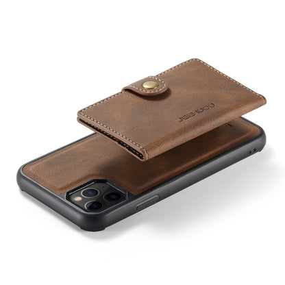 For iPhone 11 Pro Max JEEHOOD Retro Magnetic Detachable Protective Case with Wallet & Card Slot & Holder (Brown) - iPhone 11 Pro Max Cases by buy2fix | Online Shopping UK | buy2fix