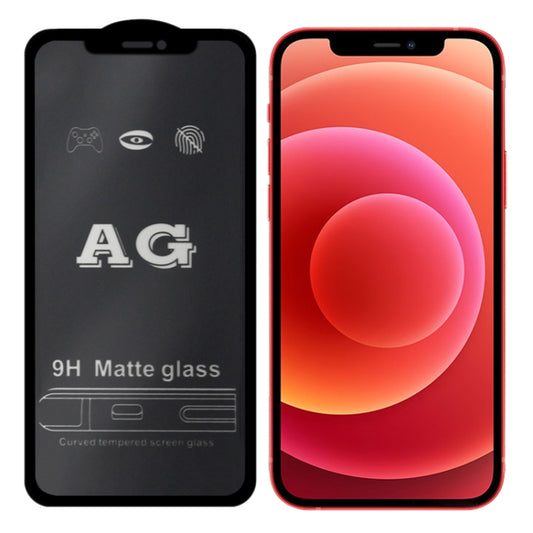 For iPhone 12 mini AG Matte Frosted Full Cover Tempered Glass Film - iPhone 12 mini Tempered Glass by buy2fix | Online Shopping UK | buy2fix