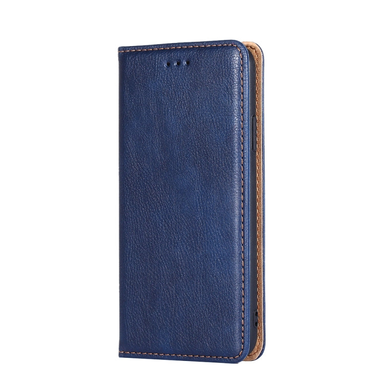 For Samsung Galaxy A20e PU + TPU Gloss Oil Solid Color Magnetic Horizontal Flip Leather Case with Holder & Card Slot & Wallet(Blue) - Galaxy Phone Cases by buy2fix | Online Shopping UK | buy2fix