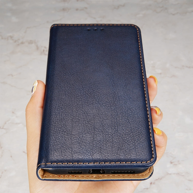 For Samsung Galaxy A20e PU + TPU Gloss Oil Solid Color Magnetic Horizontal Flip Leather Case with Holder & Card Slot & Wallet(Blue) - Galaxy Phone Cases by buy2fix | Online Shopping UK | buy2fix