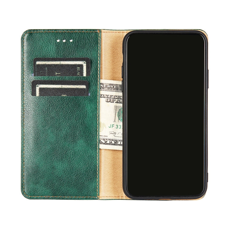 For Samsung Galaxy A20e PU + TPU Gloss Oil Solid Color Magnetic Horizontal Flip Leather Case with Holder & Card Slot & Wallet(Blue) - Galaxy Phone Cases by buy2fix | Online Shopping UK | buy2fix