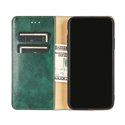For Samsung Galaxy A20e PU + TPU Gloss Oil Solid Color Magnetic Horizontal Flip Leather Case with Holder & Card Slot & Wallet(Blue) - Galaxy Phone Cases by buy2fix | Online Shopping UK | buy2fix