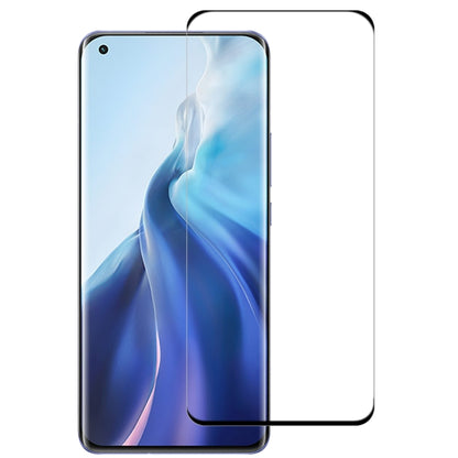 For Xiaomi Mi 11 / 11 Ultra (Edge Glue) 9H HD 3D Curved Edge Tempered Glass Film(Black) by buy2fix