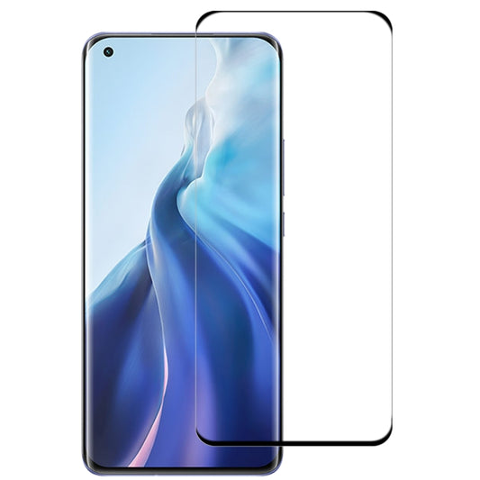 For Xiaomi Mi 11 / 11 Ultra (Edge Glue) 9H HD 3D Curved Edge Tempered Glass Film(Black) by buy2fix