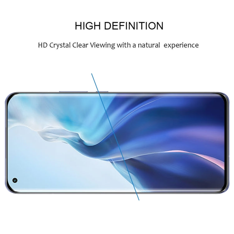 For Xiaomi Mi 11 / 11 Ultra (Edge Glue) 9H HD 3D Curved Edge Tempered Glass Film(Black) by buy2fix