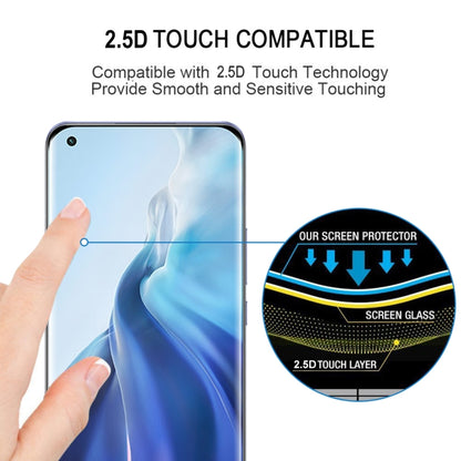 For Xiaomi Mi 11 / 11 Ultra (Edge Glue) 9H HD 3D Curved Edge Tempered Glass Film(Black) by buy2fix
