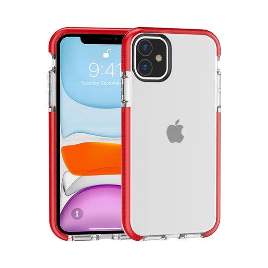 For iPhone 11 Highly Transparent Soft TPU Case(Red) - iPhone 11 Cases by buy2fix | Online Shopping UK | buy2fix