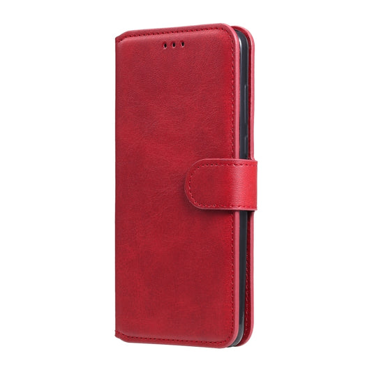 For Samsung Galaxy A52 5G Classic Calf Texture PU + TPU Horizontal Flip Leather Case, with Holder & Card Slots & Wallet(Red) by buy2fix