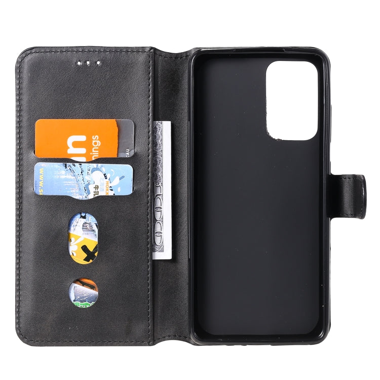 For Samsung Galaxy A52 5G Classic Calf Texture PU + TPU Horizontal Flip Leather Case, with Holder & Card Slots & Wallet(Black) by buy2fix