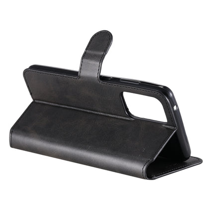 For Samsung Galaxy A52 5G Classic Calf Texture PU + TPU Horizontal Flip Leather Case, with Holder & Card Slots & Wallet(Black) by buy2fix