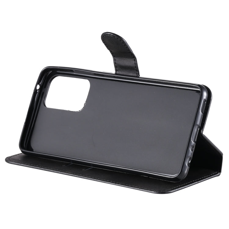 For Samsung Galaxy A52 5G Classic Calf Texture PU + TPU Horizontal Flip Leather Case, with Holder & Card Slots & Wallet(Black) by buy2fix