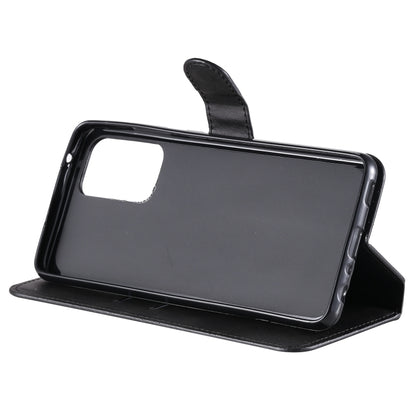 For Samsung Galaxy A52 5G Classic Calf Texture PU + TPU Horizontal Flip Leather Case, with Holder & Card Slots & Wallet(Black) by buy2fix