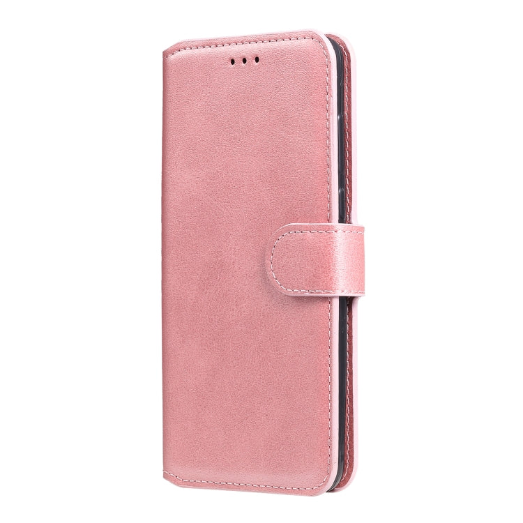 For Samsung Galaxy A52 5G Classic Calf Texture PU + TPU Horizontal Flip Leather Case, with Holder & Card Slots & Wallet(Rose Gold) by buy2fix