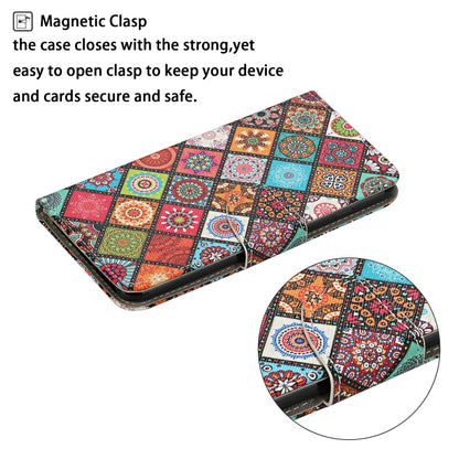 For Samsung Galaxy A12 Colored Drawing Pattern Horizontal Flip Leather Case with Holder & Card Slots & Wallet & Lanyard(Ethnic Style) by buy2fix