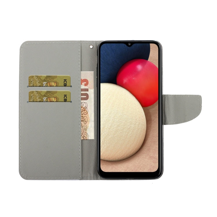 For Samsung Galaxy A52 5G / 4G Colored Drawing Pattern Horizontal Flip Leather Case with Holder & Card Slots & Wallet & Lanyard(Yellow Flower Butterfly) by buy2fix