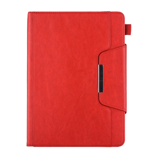 For iPad 10.2 2021 / 2020 / 2019 Business Style Horizontal Flip Leather Case with Holder & Card Slot & Photo Frame & Wallet(Red) by buy2fix