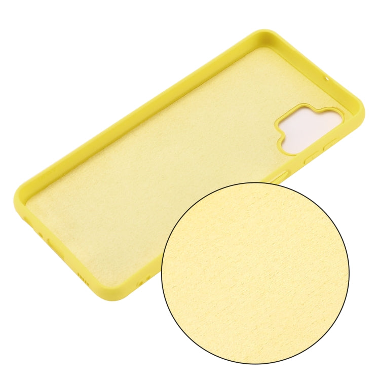 For Samsung Galaxy A32 5G Pure Color Liquid Silicone Shockproof Full Coverage Case(Yellow) by buy2fix