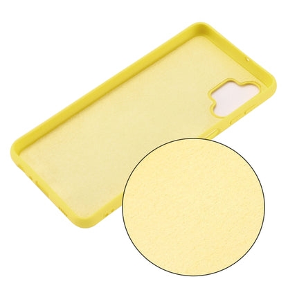 For Samsung Galaxy A32 5G Pure Color Liquid Silicone Shockproof Full Coverage Case(Yellow) by buy2fix