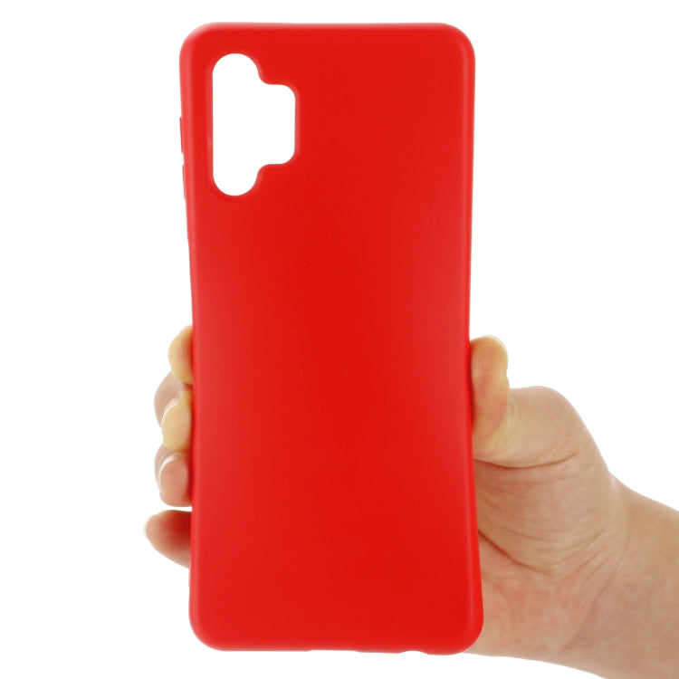 For Samsung Galaxy A32 5G Pure Color Liquid Silicone Shockproof Full Coverage Case(Red) - Galaxy Phone Cases by buy2fix | Online Shopping UK | buy2fix