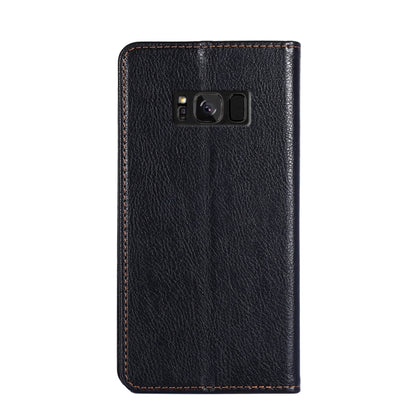 For Samsung Galaxy S8 PU + TPU Gloss Oil Solid Color Magnetic Horizontal Flip Leather Case with Holder & Card Slot & Wallet(Black) by buy2fix