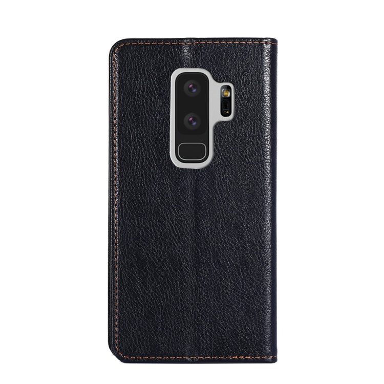 For Samsung Galaxy S9+ PU + TPU Gloss Oil Solid Color Magnetic Horizontal Flip Leather Case with Holder & Card Slot & Wallet(Black) by buy2fix