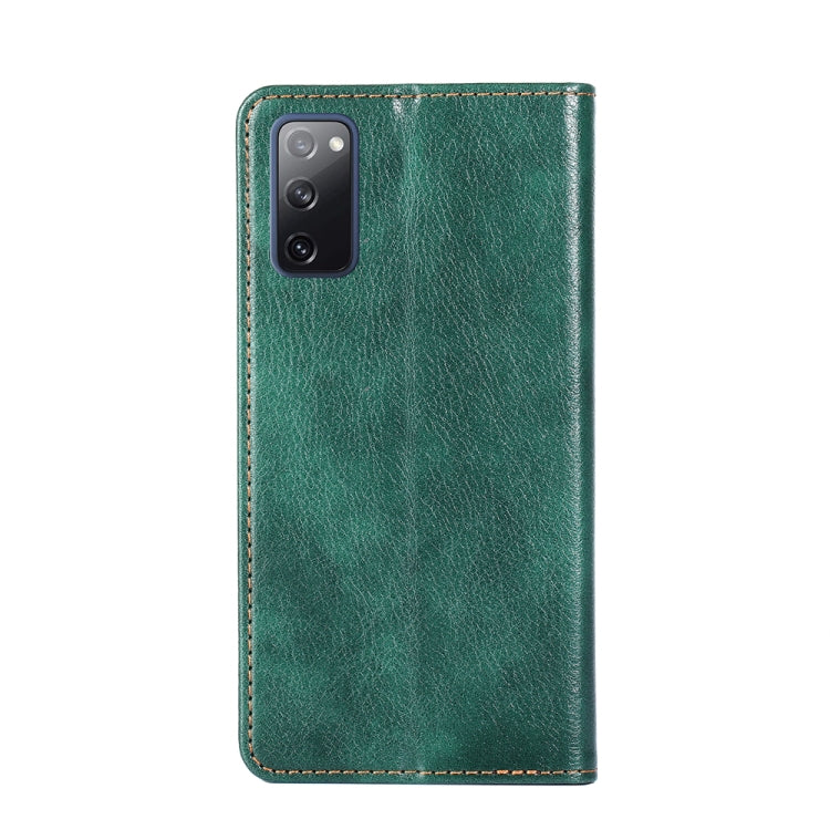 For Samsung Galaxy S20 FE PU + TPU Gloss Oil Solid Color Magnetic Horizontal Flip Leather Case with Holder & Card Slot & Wallet(Green) by FIERRE SHANN