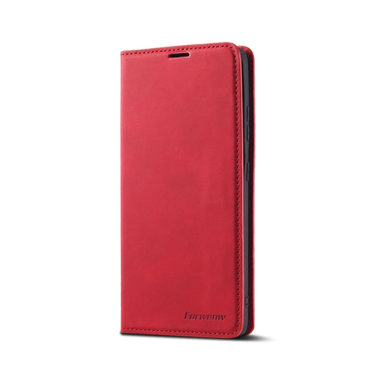 For Samsung Galaxy S21 Ultra 5G Forwenw Dream Series Oil Edge Strong Magnetism Horizontal Flip Leather Case with Holder & Card Slots & Wallet & Photo Frame(Red) - Galaxy S21 Ultra 5G Cases by Forwenw | Online Shopping UK | buy2fix